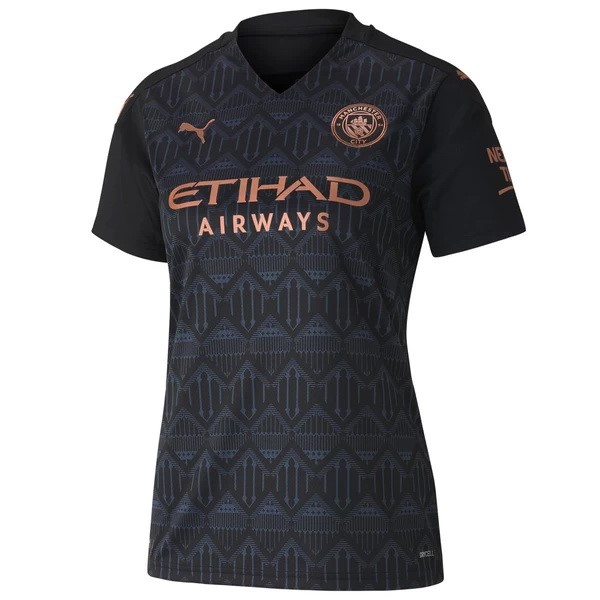 Camiseta Manchester City 2ª Mujer 2020/21 Negro